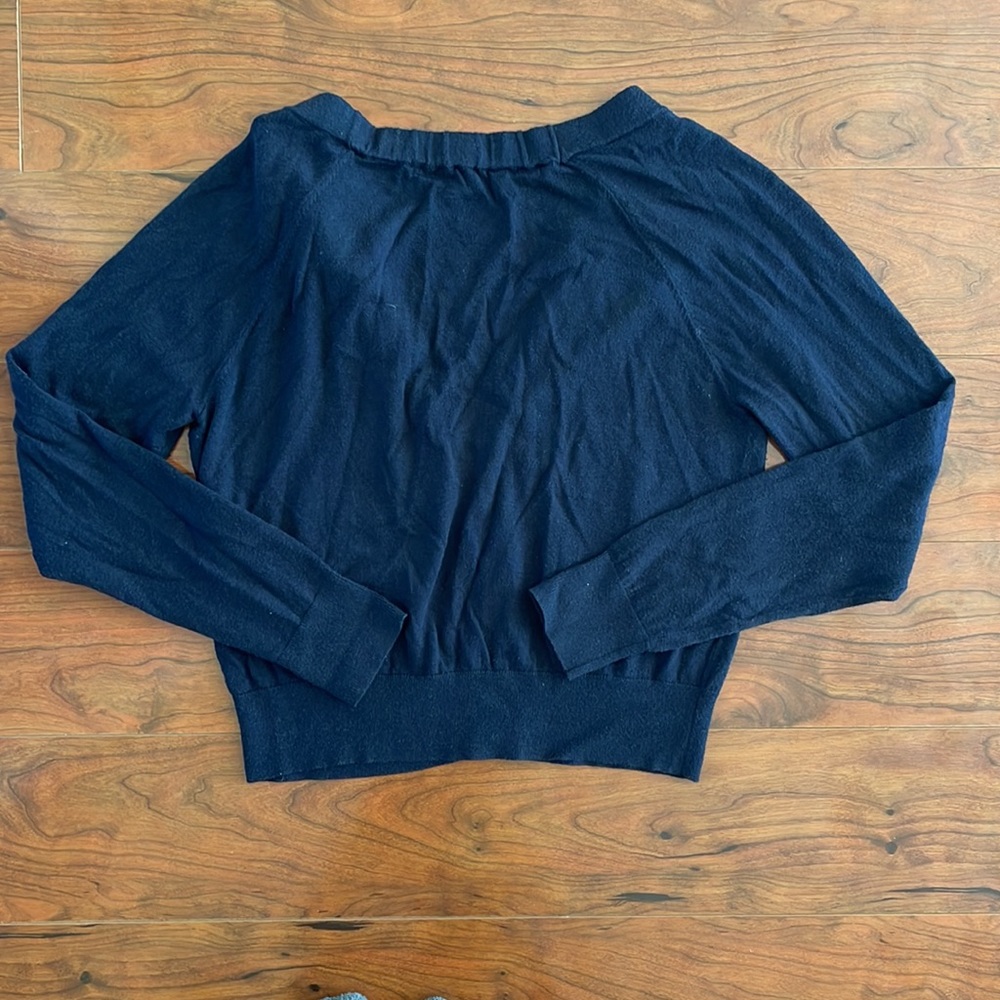 LOFT Dark Blue Cardigan - Picture 7 of 7